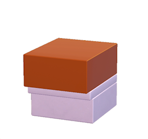 Red Protruding wall