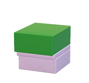 Green Protruding wall