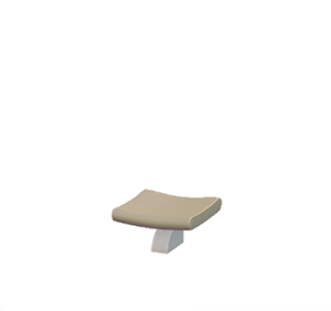 Beige Public seat