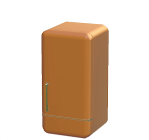 Brown Refrigerator