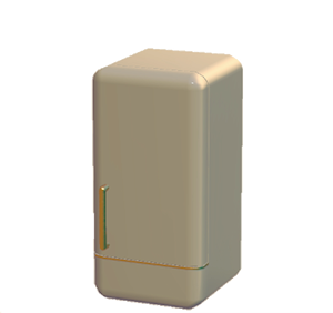 Beige Refrigerator