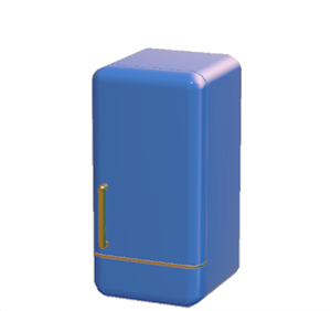 Navy Refrigerator