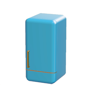 Blue Refrigerator