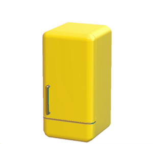 Yellow Refrigerator