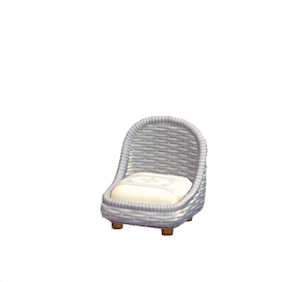 White Resort chair