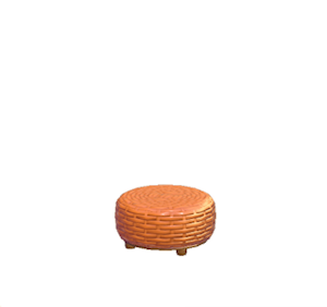 Orange Resort stool