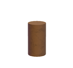 Brown Round pillar (middle)