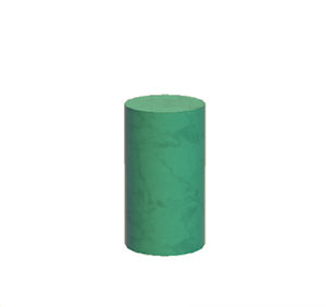 Aquamarine Round pillar (middle)