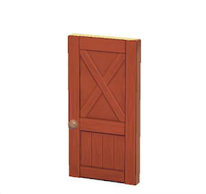 Red Rustic door
