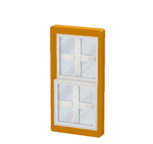 Orange Sash window