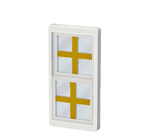 Yellow Sash window