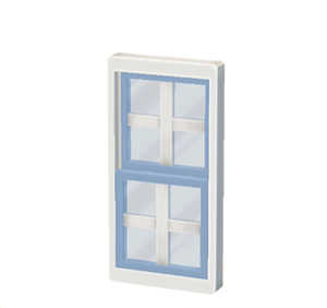 Cyan Sash window