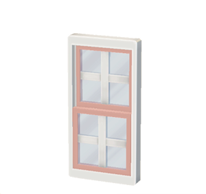 Pink Sash window