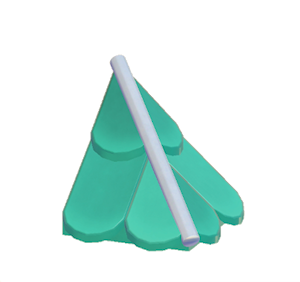 Aquamarine Scale hipped roof
