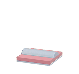 Pink Scale roof decoration