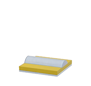 Yellow Scale roof decoration