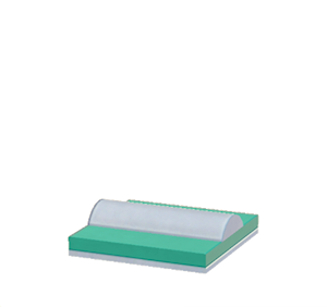 Aquamarine Scale roof decoration