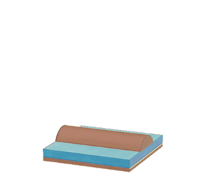 Brown Scale roof decoration