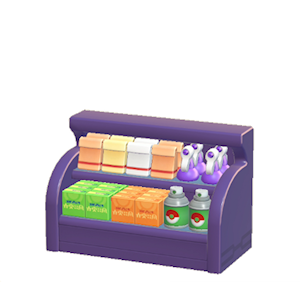 Plum Shop shelf