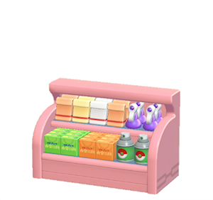 Pink Shop shelf