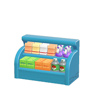 Blue Shop shelf