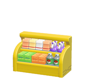 Yellow Shop shelf