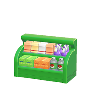 Green Shop shelf