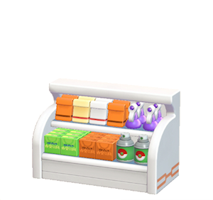 Orange Shop shelf