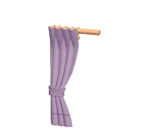 Plum Simple curtain (left)