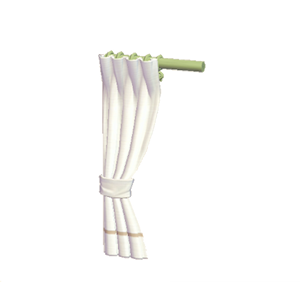 Lime Simple curtain (left)