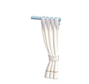 Cyan Simple curtain (right)