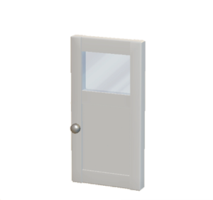 White Simple door