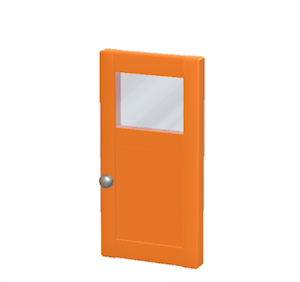 Orange Simple door