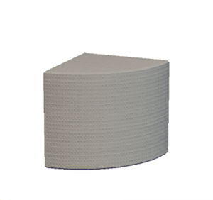Black Simple pillar quarter