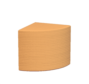 Orange Simple pillar quarter