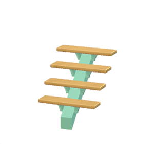 Aquamarine Sleek steps