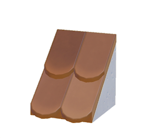 Brown Sloped scale roof