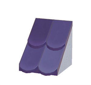 Plum Sloped scale roof
