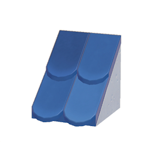 Navy Sloped scale roof