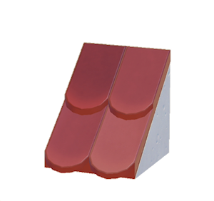 Red Sloped scale roof