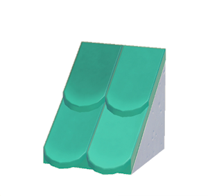 Aquamarine Sloped scale roof