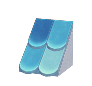 None Sloped scale roof