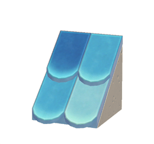Beige Sloped scale roof
