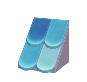 Plum Sloped scale roof
