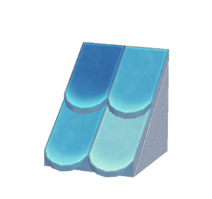 Gray Sloped scale roof