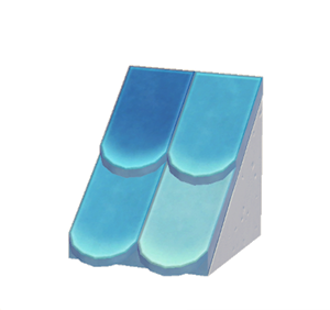 White Sloped scale roof