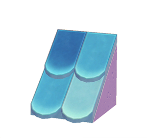 Purple Sloped scale roof