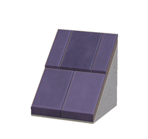 Plum Sloped stone roof