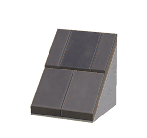 Black Sloped stone roof