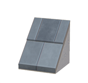 Gray Sloped stone roof